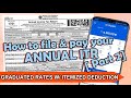 How to File & Pay your Annual ITR [1701 - Graduated Rates w/ Itemized Deductions] PART 2