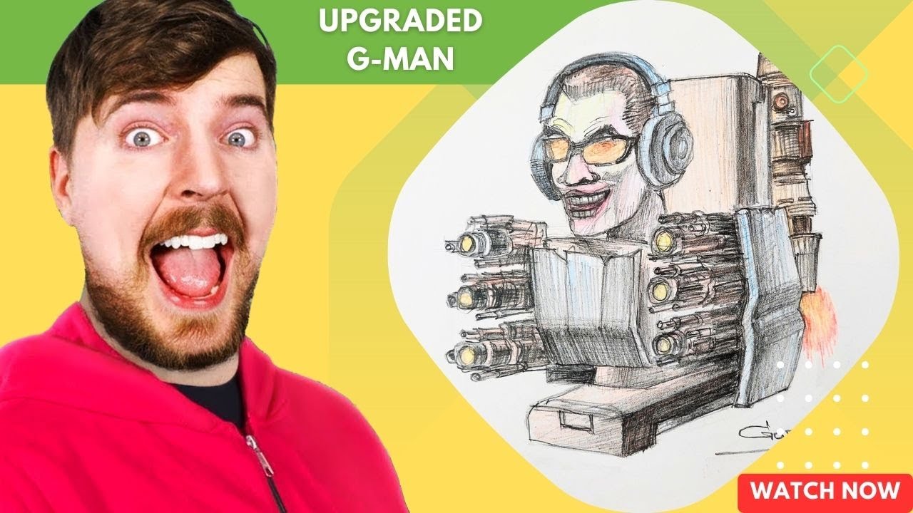 Skibidi Toilet 57 How to draw Upgraded G-man 😱 