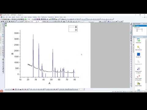 07 Plotting JCPDS Reference Data with XRD Pattern in OriginLab (Phase Matching)