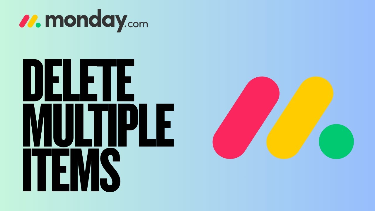 How to Permanently Delete Multiple Items at Once in Monday.com | Quick Tutorial 2025