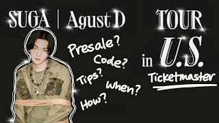 HOW TO GET BTS SUGA/AGUST D 2023 US TOUR CONCERT TICKETS 🖤 | ARMY PRESALES BUYING TIPS/TRICKS