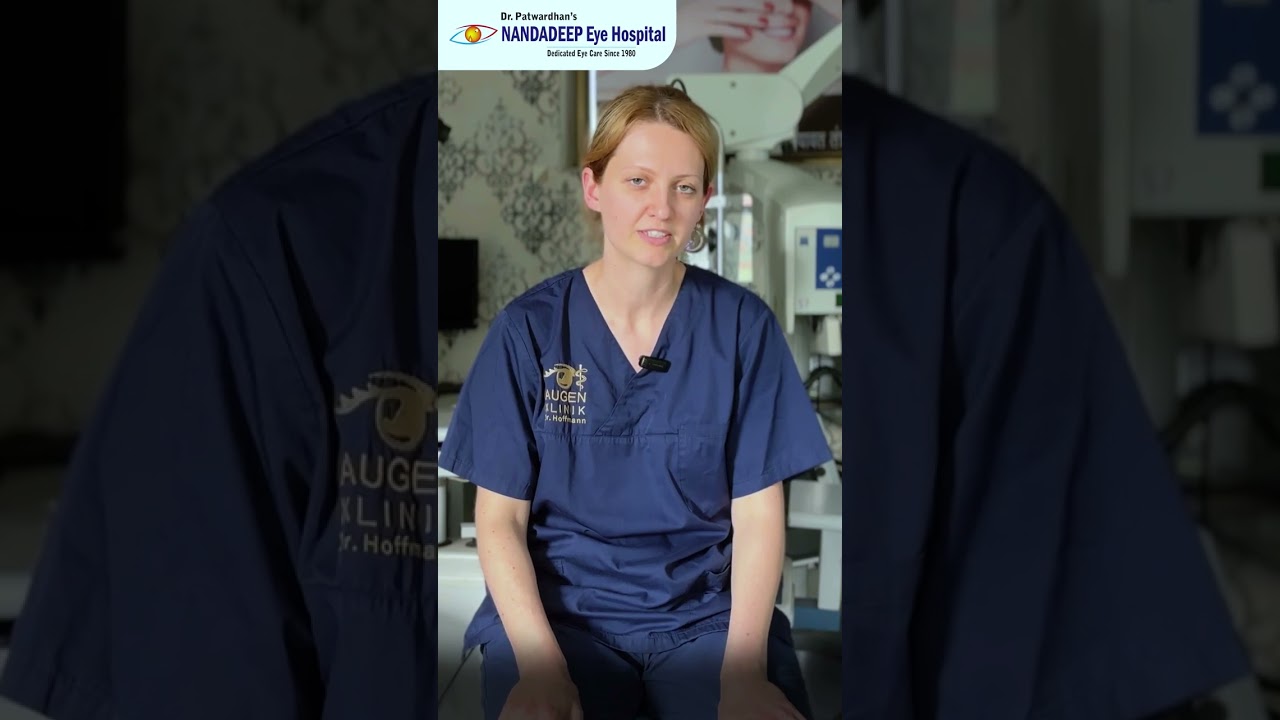 Доктор Анна из Германии делится своим опытом обучения факоэмульсификации в глазной больнице Нандадип