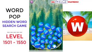 Word Pop - Hidden Word Search Game Level 1501 - 1550 Walkthrough | SkillGameWalkthrough screenshot 4