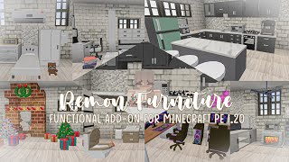 ꒰ remon Furniture  ꒱  600+ modern and functional furnitures for Minecraft PE 1.20