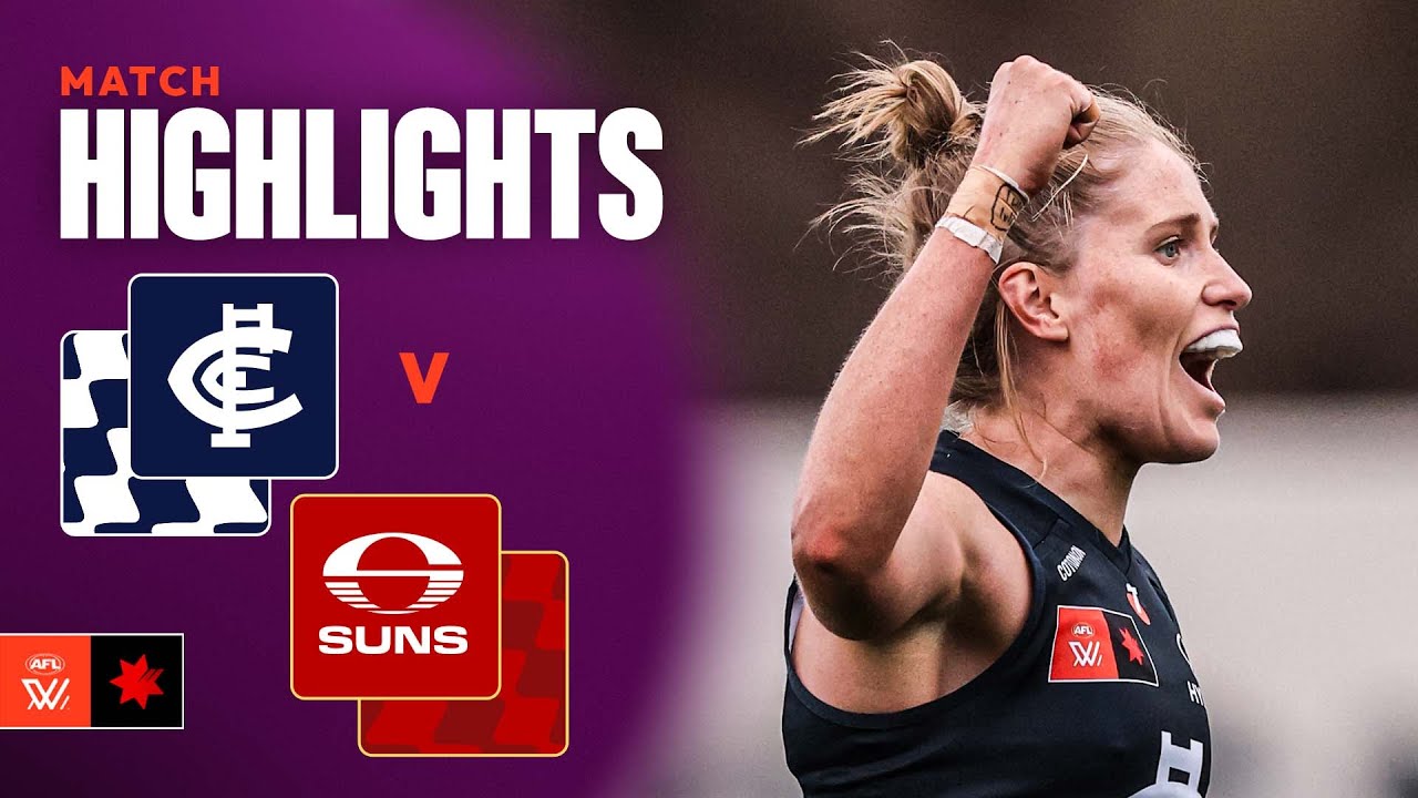 Carlton V Gold Coast Suns Highlights | Round 5, 2025 | AFLW