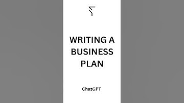 Write a Business Plan with ChatGPT #businessplan #chatGPT #AIwriting #artificialintelligence