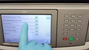 HOW TO RESET MAINTENANCE KIT COUNTER ON LEXMARK X464