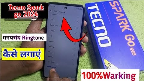 Tecno spark go 2024 me ringtone kaise lagaye/how to set ringtone in tecno spark go 2024 me