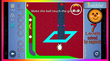 Brain It On! Community 7 New Levels "So Cool!" solving by nagmok
