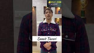 REVIEW ✨🔥 - SUMIT TIWARI (Bright Vision Academy) ##bestrevisionclassesforcmainter #cmaclasses