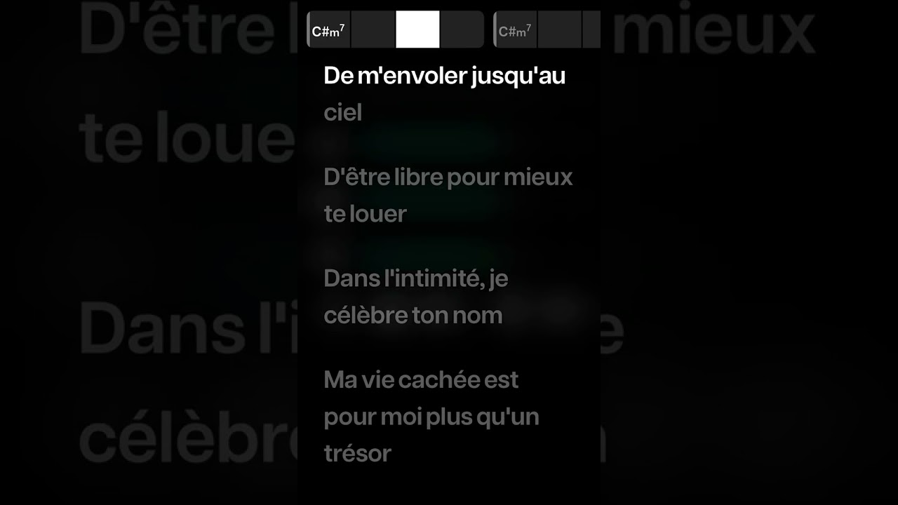 Playback - Ma vie cachée - Avec moises