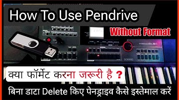 How To Use Pendrive Without Format 😃In Casio CTX -9000/8000In.🎸 Easy Tutorial