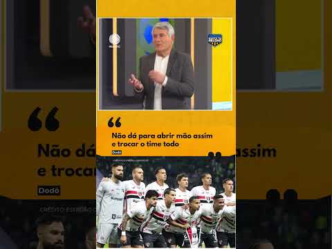 Dodô criticou a atitude da comissão técnica do São Paulo de poupar os titulares #Shorts