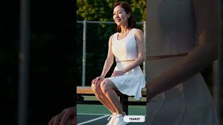 테니스룩북 #중년여성스타일 #건강한중년 #ai패션모델 #중년여성스타일 #건강한중년 #ai패션모델 #beauty #50대여성옷 #model