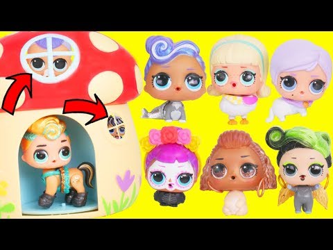 LOL Surprise Dolls Wrong Heads with Fuzzy Pets + Dress Up Lils Sisters | Toy Egg Videos