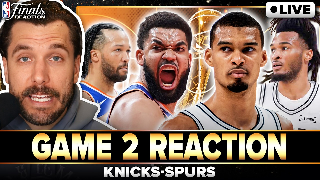 KNICKS-SPURS GAME 2 REACTION: KAT & Brunson lead WILD win vs. Wembanyama & Fox | NBA Finals
