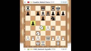gm Vidit Gujarathi Vs Fm Ouakhir 45th Chess Olympiad Round 1 Team India Vs Team Morocco Table No3