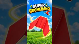 🔥 INSANE BOOMERANG ✈️ Watch It Return!🤯 SUPER BOOMERANG 🚀 Try This Paper Trick! #shorts#ytshorts