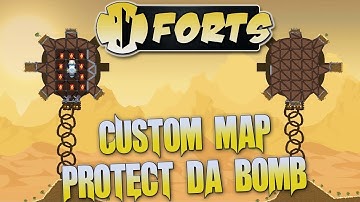 Forts Multiplayer 3v3 Gameplay Custom Map Protect Da Bomb