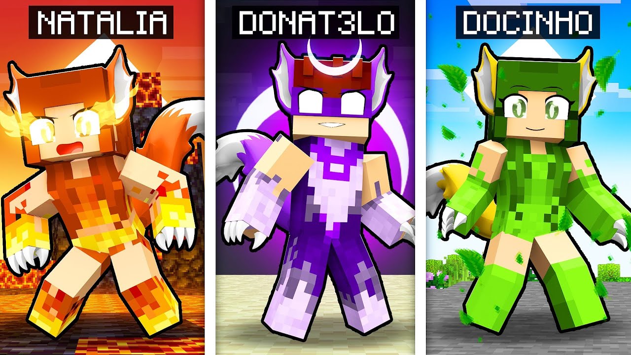 MINECRAFT... MAS TEMOS RAÇAS de LOBOS DIFERENTES!