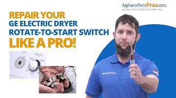 How To Replace A GE Electric Dryer Rotate-To-Start Switch WE4M519