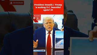 President Donald J. Trump is making D.C. beautiful again!🇺🇲 #trump #uspolitics #shorts