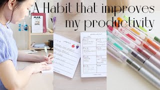 A Habit that improves my productivity | สิ่งที่นัททำในการพัฒนาความ productive ในแต่ละวัน