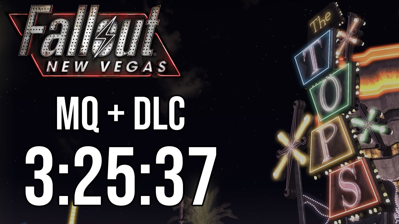 Fallout: New Vegas Max Quests with DLC Speedrun in 3:25:37