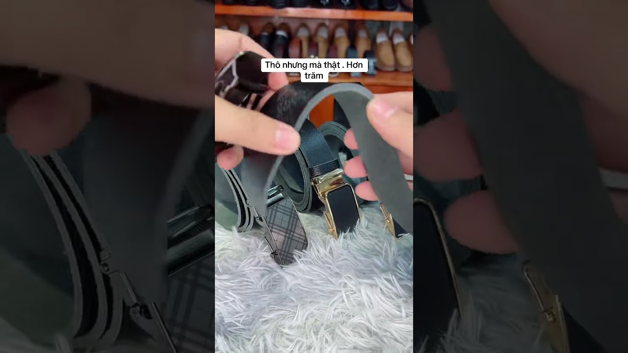 Thắt lưng da trâu cắt khoá lăn