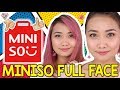 FULL FACE MINISO MAKEUP | Okay ba sa Miniso?! | Mae Layug 2018