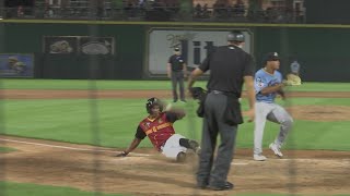 Lugnuts win 3-2 over the Captains on a walk-off wild pitch