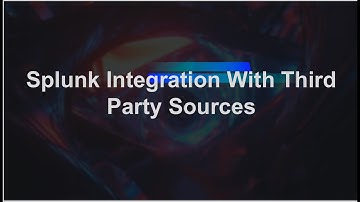 Splunk Integration With Third Party Sources:Integration with Database, Dynatrace and CSV Data.