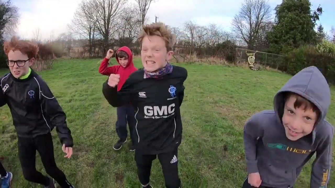 Scottish assault course birthday party