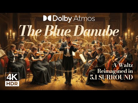 Dolby Atmos Orchestra - The Blue Danube Waltz | 5.1 Surround Edition | 4K HDR Visualizer
