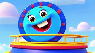 The Shape Train soft rounded characters, bold bright colors, joyful expressions animation style screenshot 5
