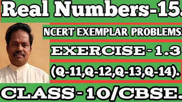 Real Numbers-15/CLASS-10/CBSE/NCERT EXEMPLAR PROBLEMS/Exercise-1.3.