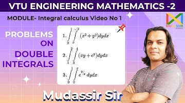 VTUM2| Evaluate the double integrals ∫∫ Multiple integrals made easy