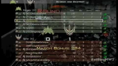 Hilarious MW2 Fail Search and Destroy