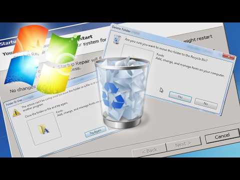 What if you delete the "Fonts" folder in Windows?