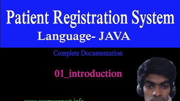 Patient Registration System - (lesson 01 - java)