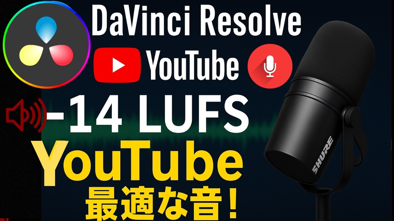 音が小さい・大きすぎる問題を解決！YouTube音量は-14LUFSが正解