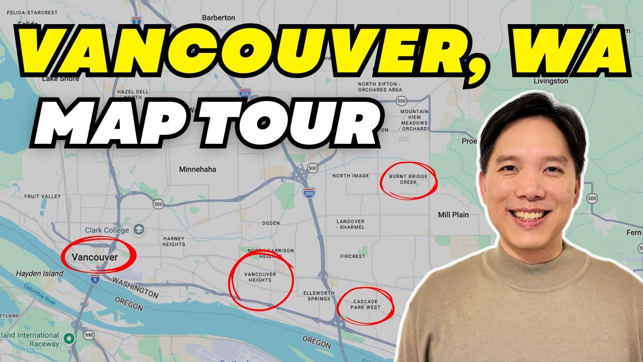 Какой район Ванкувера, штат Вашингтон, подойдет именно вам? | Карта района, составленная местным ...
