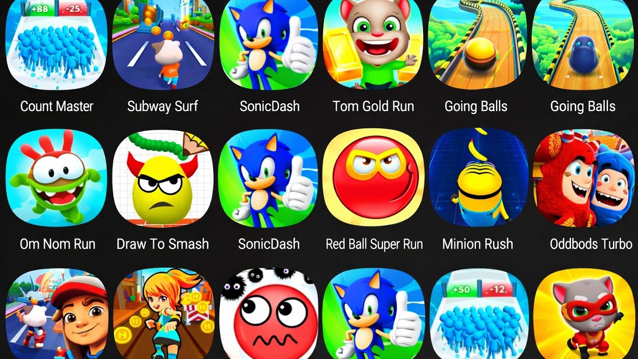 Count Master,  Block Blast, Dop,  Going Balls 