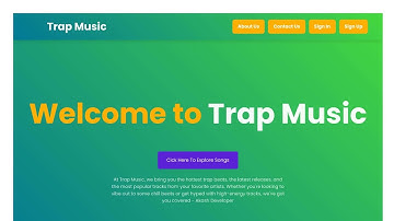 Trap Music - Music Application | Java Spring Boot | MySQL | Frontend 1 Project
