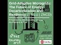 Grid-Adaptive Microgrids: The Future of Energy Decarbonization and Resiliency