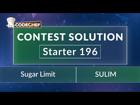 Sum Limits - SULIM | CodeChef Starter 196 | Official Solution | Rated till 5 Star