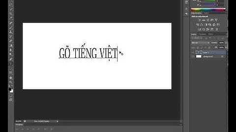 Cách gõ tiếng Việt trong photoshop CS6 100% ok.