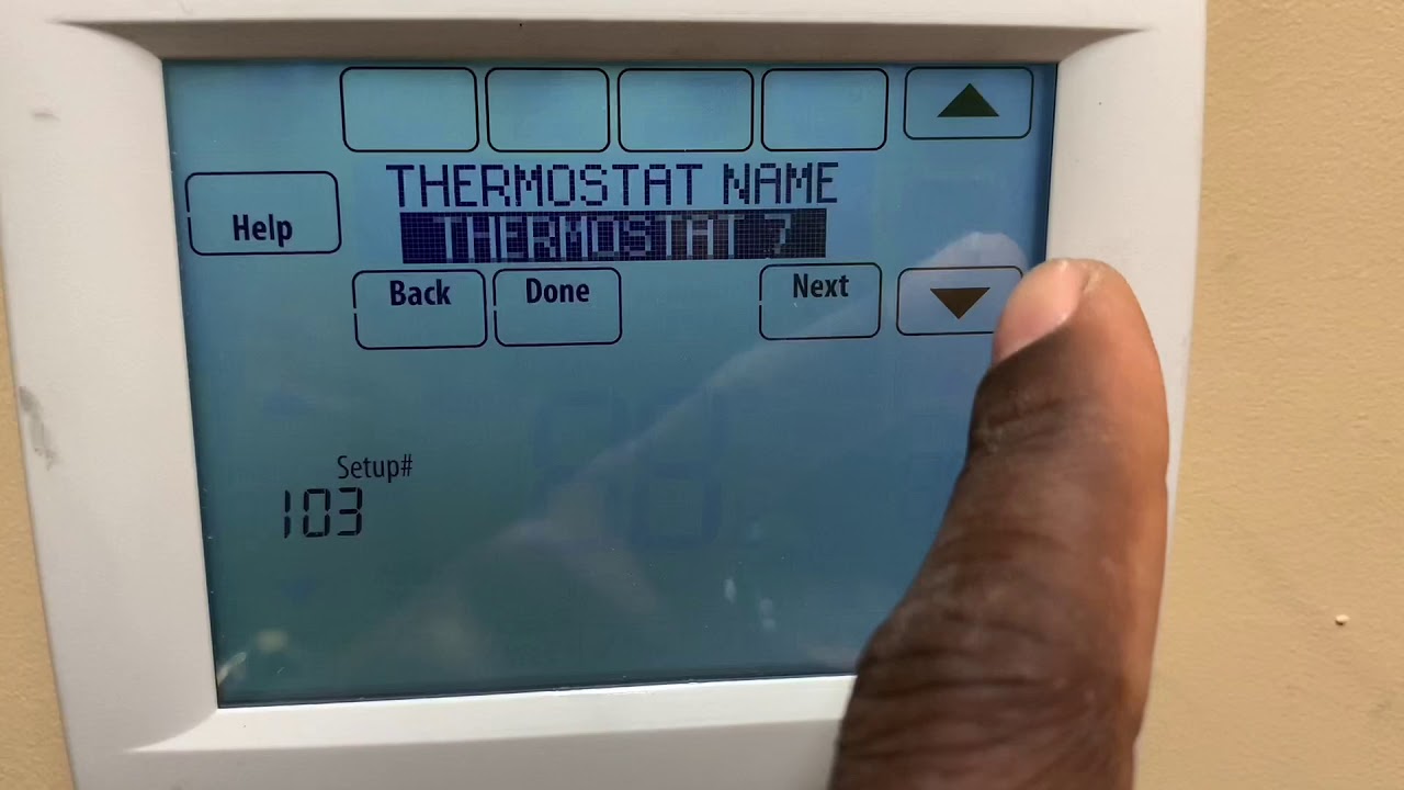 HONEYWELL VISION PRO 8000 SERIES THERMOSTAT PASSWORD WORD AND SETUP