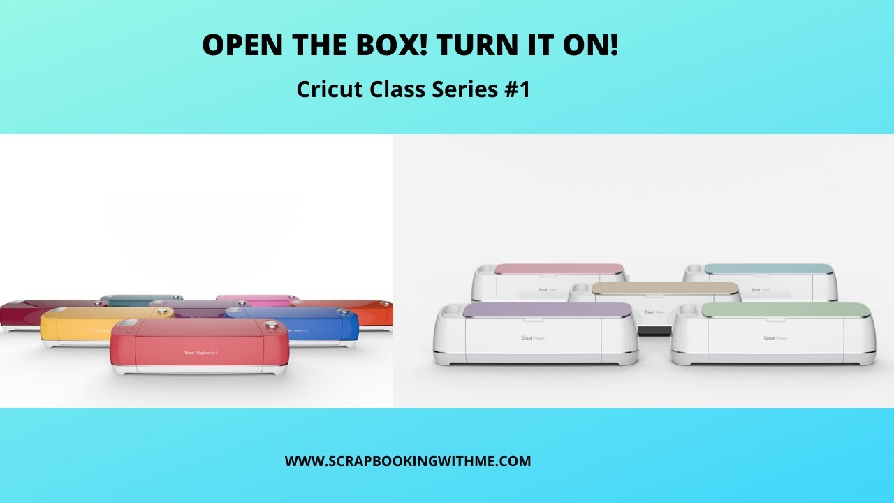 CRICUT! TURN IT ON! #1 IN A SERIES OF CRICUT CLASSES