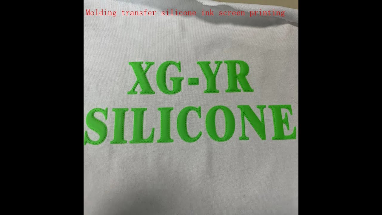 silicone ink molding transfer screen printing on garment T-shirt print